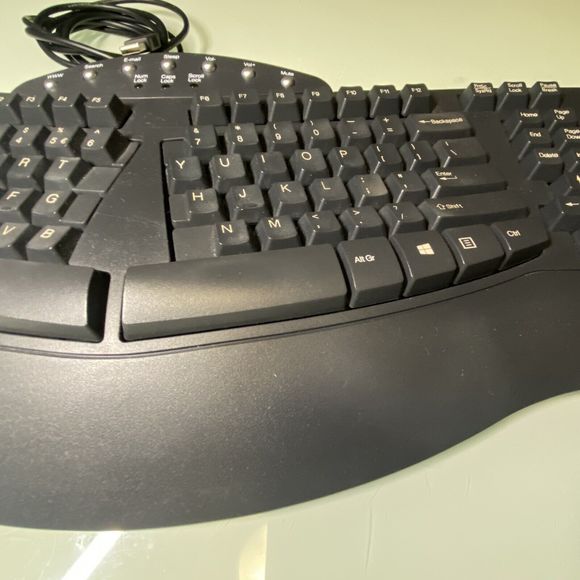 Perixx Periboard 512 Ergonomic Full Size Wired Keyboard KU-9938 Tested Works - Picture 5 of 10